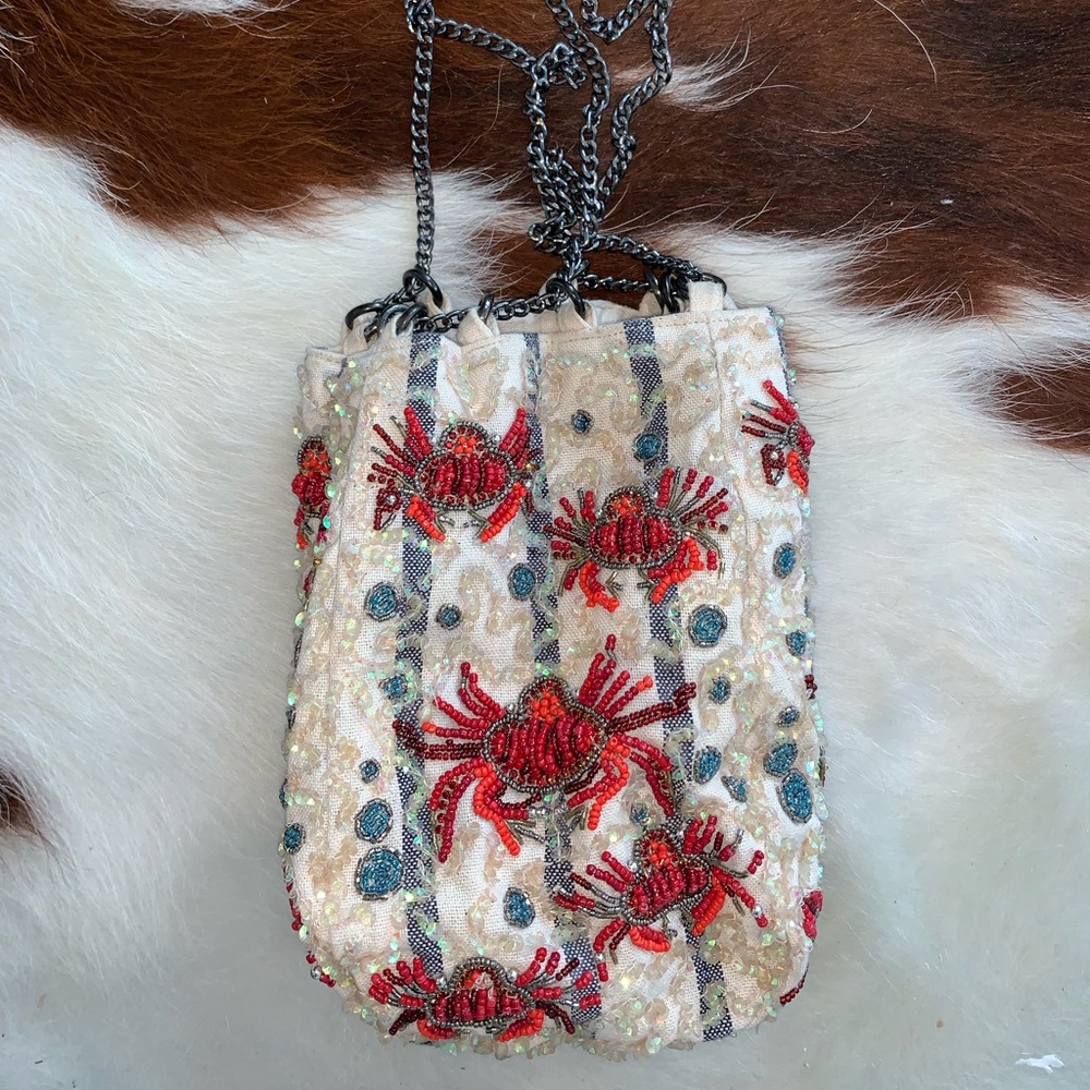 Mini hand embroidered bag